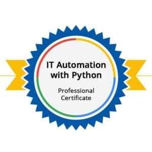 The badge of the Google IT Automation with Python Professional Certificate