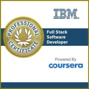 Coursera's IBM Full Stack Software Developer badge
