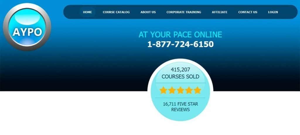 Hompage of at Your Pace Online