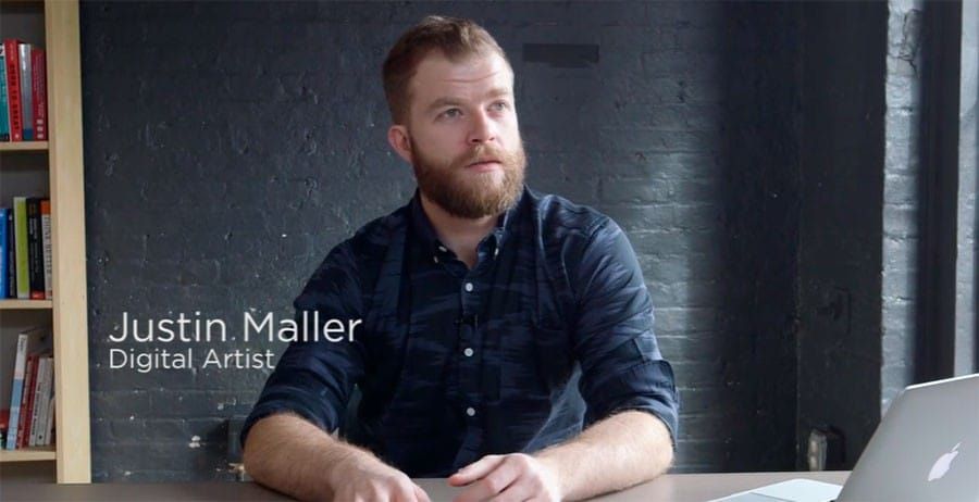 Justin Maller, digital artist, and the course instructor
